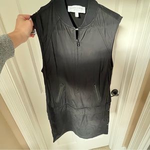 Black mini dress with zipper detail from Athleta. Size XS.